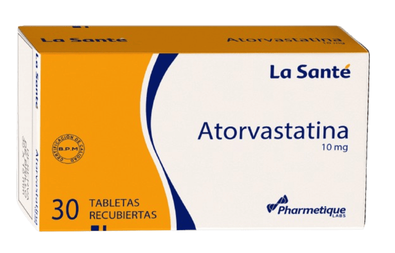 ATORVASTATINA TABLETAS 10 MG X 30