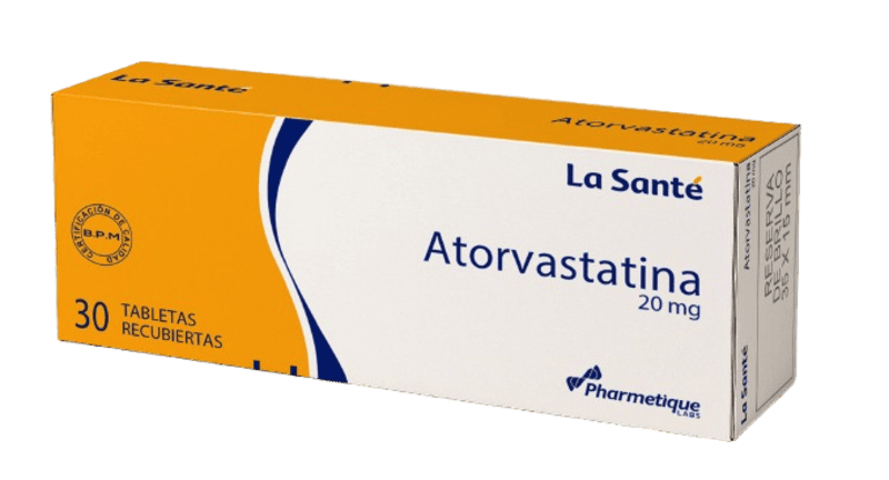 ATORVASTATINA TABLETAS 20 MG X 30