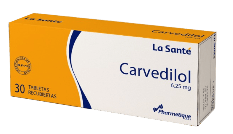 CARVEDILOL TABLETAS 6.25 MG X 30