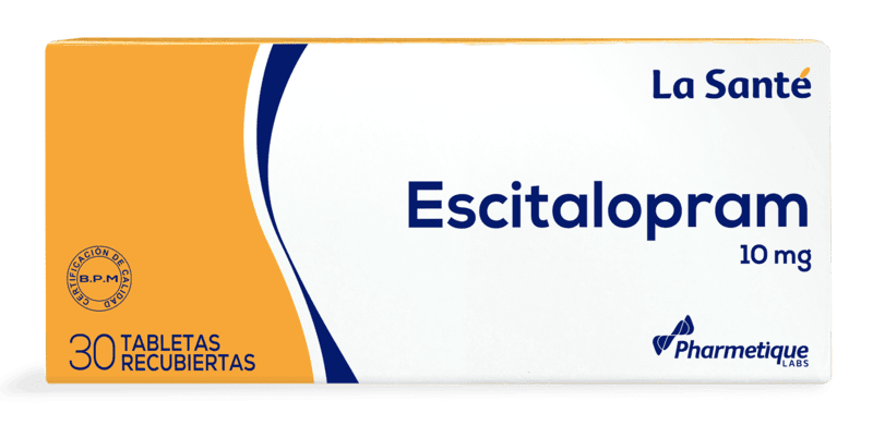 ESCITALOPRAM 10 MG CAJA X 30 TABLETAS