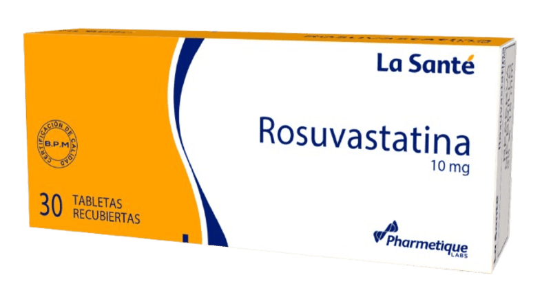 ROSUVASTATINA TABLETAS 10 MG X 30